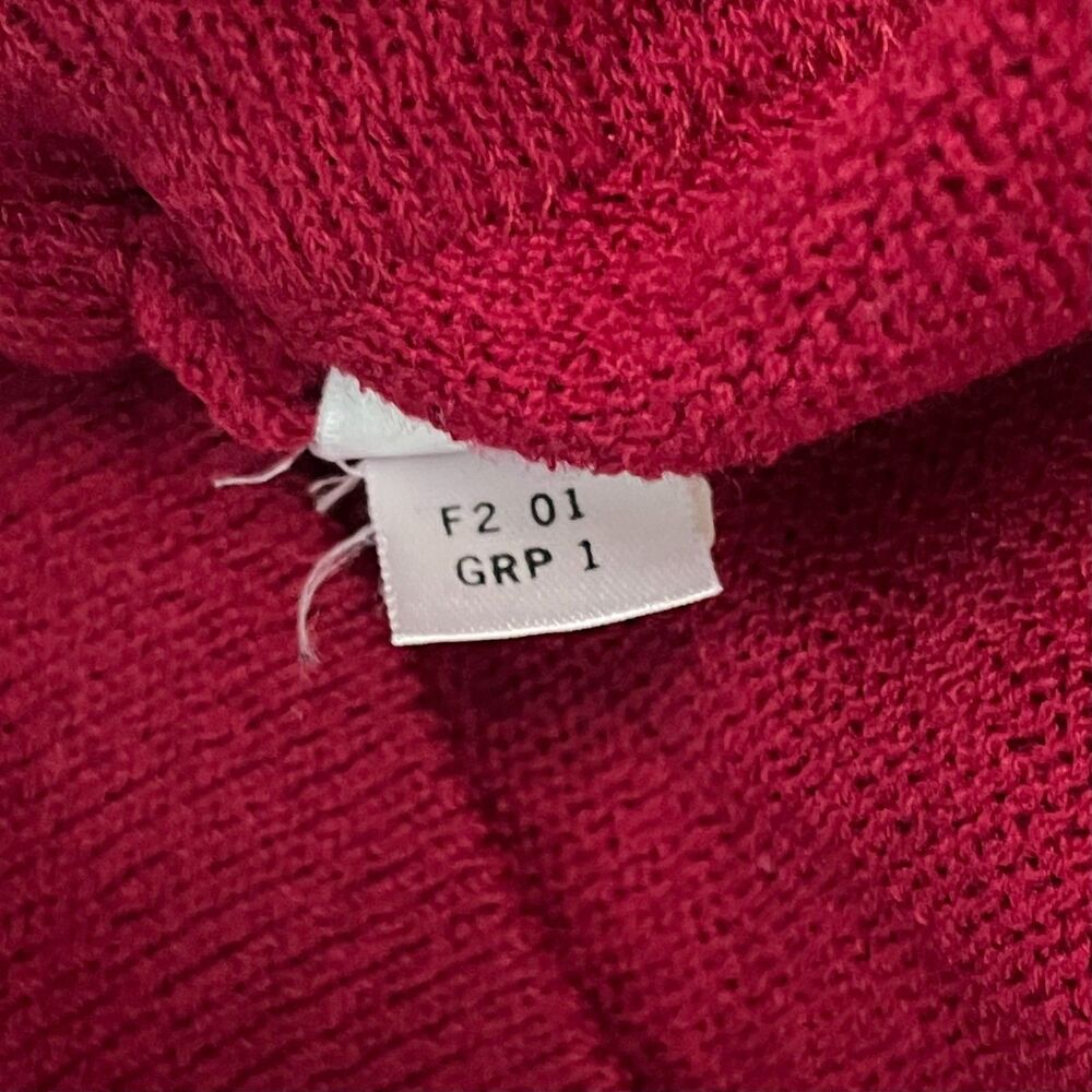 St. John Sleeveless Mock Neck Knit Top Pink Raspberry Shell Zip Shoulder Small - Picture 8 of 9